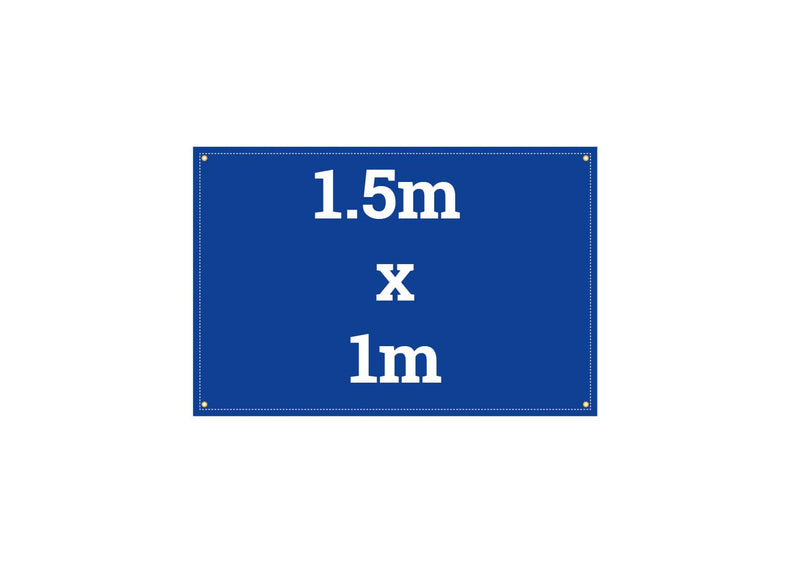 1.5m x 1m Full colour printed banner - EXPRESS Delivery