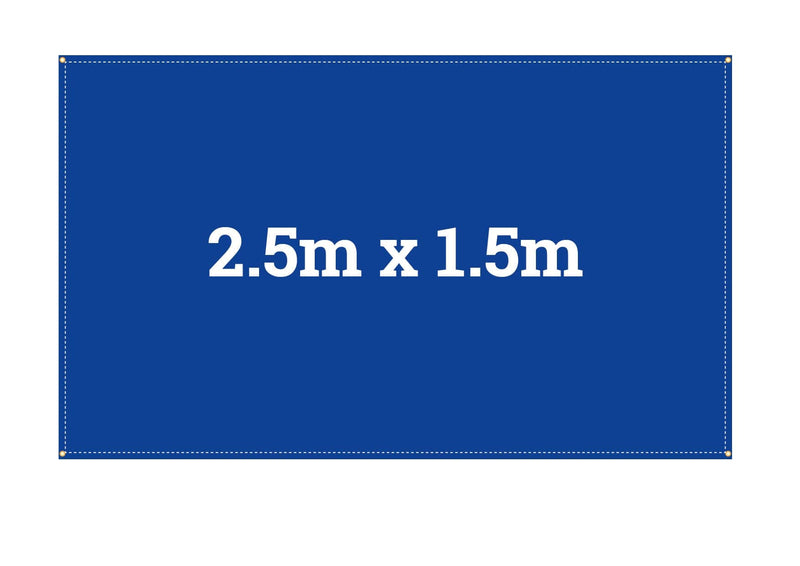 2.5m x 1.5m Full colour printed banner - EXPRESS Delivery