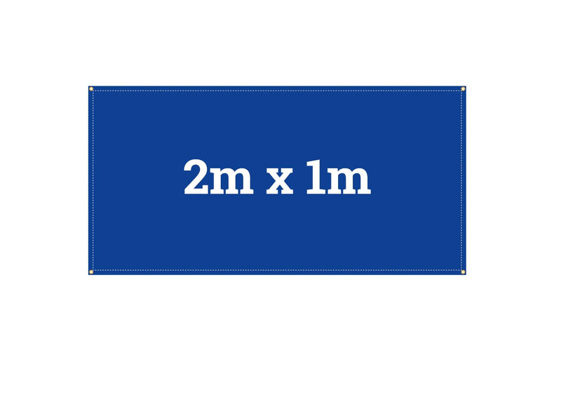 2m x 1m Full colour printed banner - EXPRESS Delivery