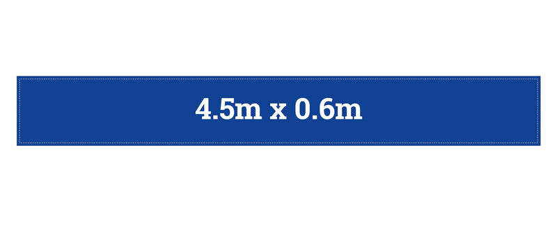 4.5m x 0.6m Full colour printed banner - QUICK Delivery
