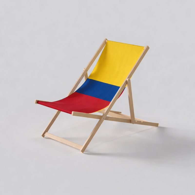 Colombia Flag Deckchair