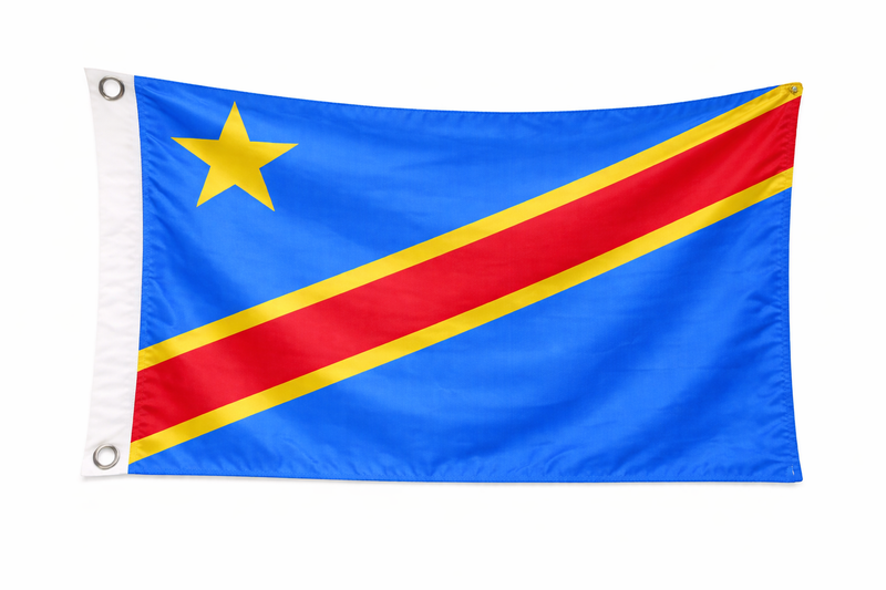Budget Congo DR Display Flag 5ft x 3ft