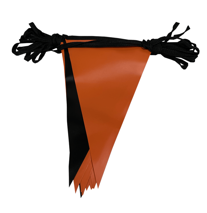 Black & Orange PVC Bunting