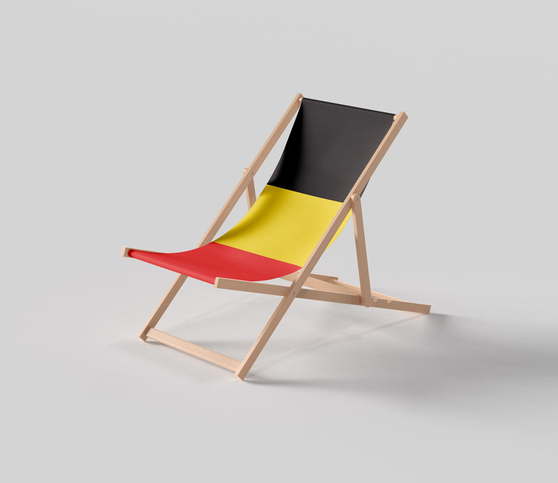 Belgium flag deckchair