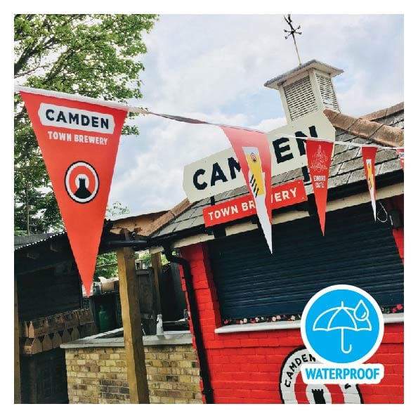 Custom printed synthetic bunting