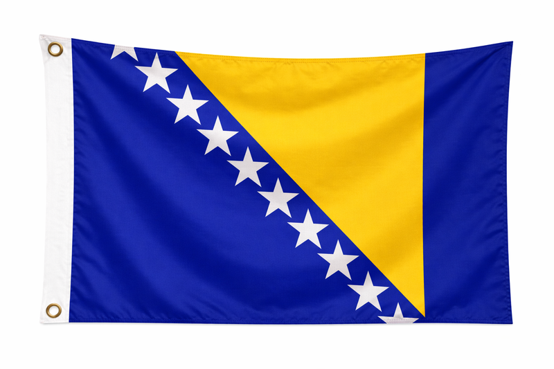 Bosnia-Hergovina Budget Display Flag 91cm x 60cm (3ft x 2ft)