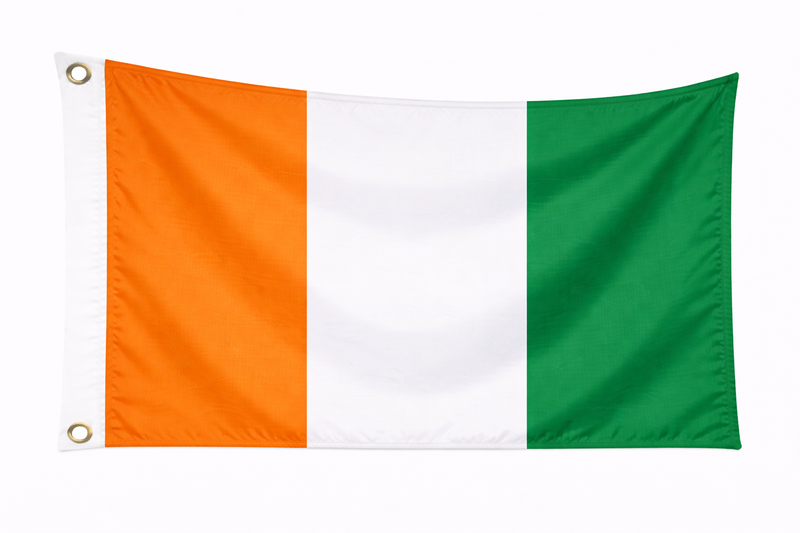 Ivory Coast Budget Display Flag 91cm x 60cm (3ft x 2ft)