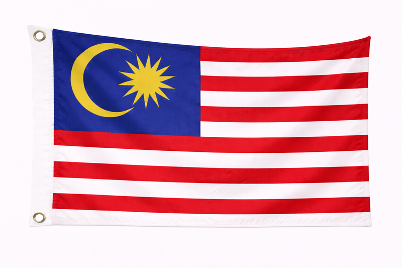 Malaysia 1.52m x 0.91m (5ftx 3ft) Budget Display Flag
