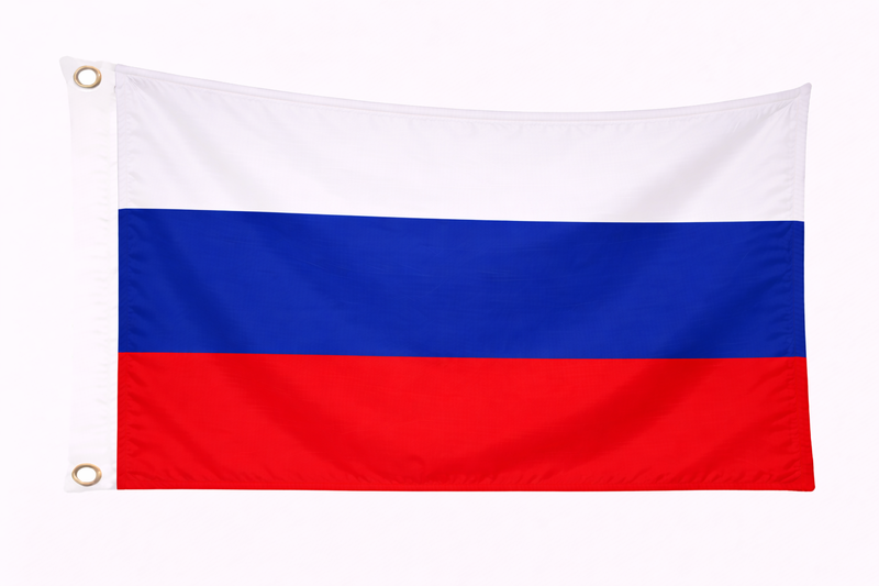 Russia Budget Display Flag. 91cm x 60cm (3ft x 2ft)