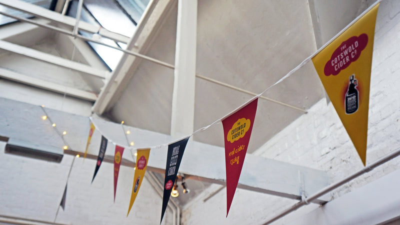 Custom Printed A3 Triangular Synthetic Bunting
