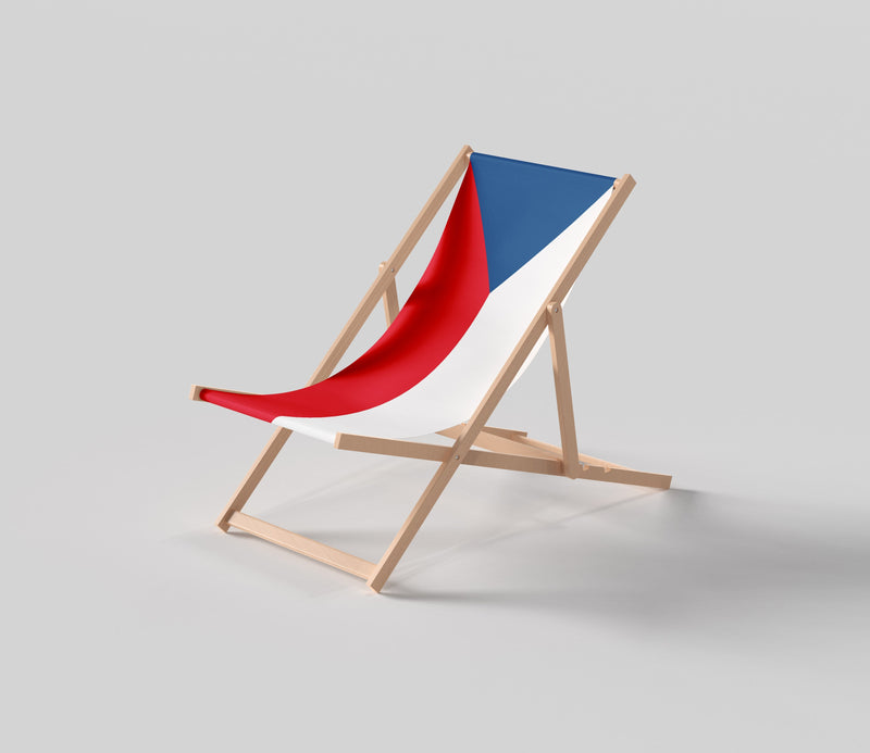 Czech Republic flag deckchair