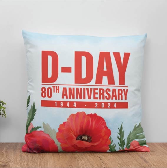 D-Day 80 commemorative cushion - Design 1