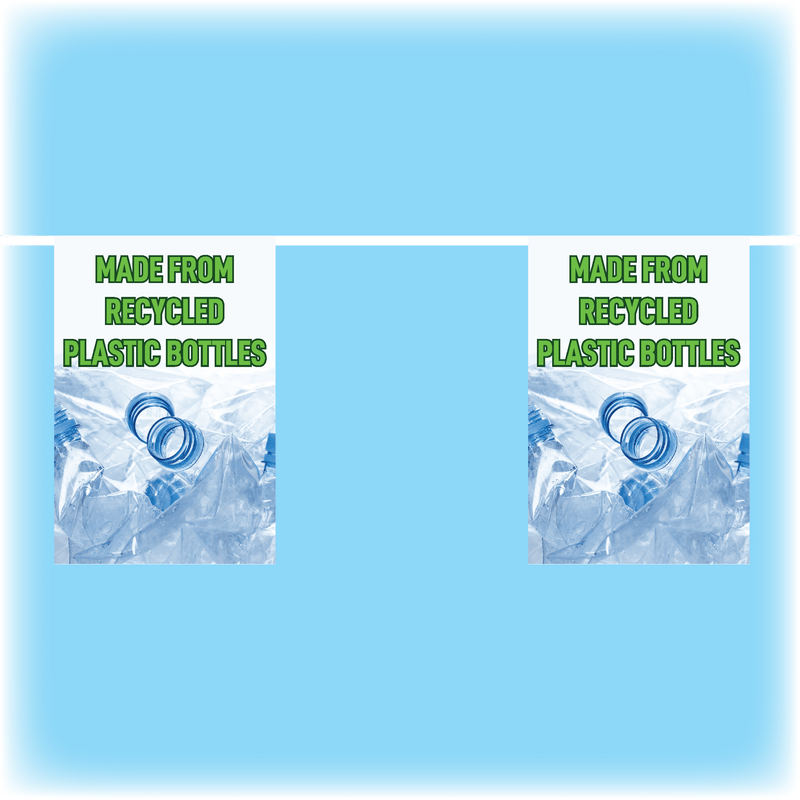 ECO custom printed polyester bunting - A5 Rectangle