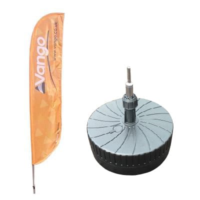Medium Feather Flag with Millstone base