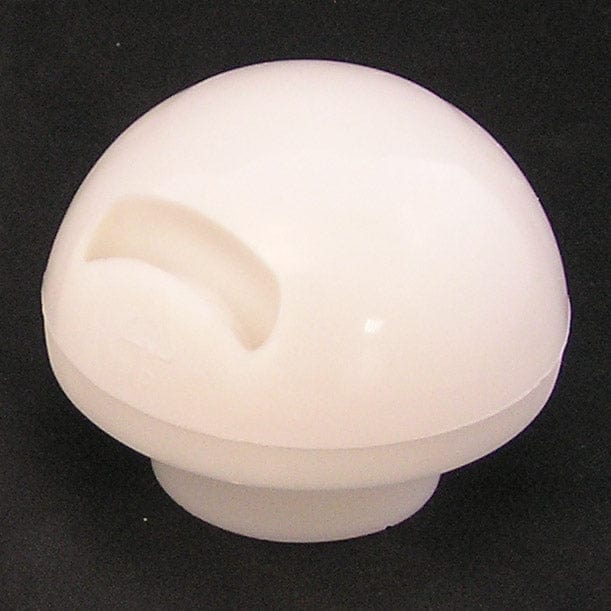 White plastic finial for 50mm pole