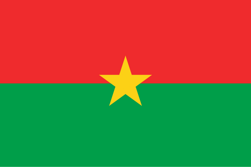 Burkina Faso Sewn Flags