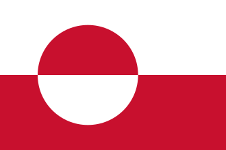 Greenland Sewn Flag with Rope & Toggle