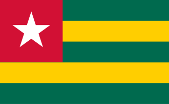 Togo 1.52m x 0.91m (5ftx 3ft) Budget Display Flag