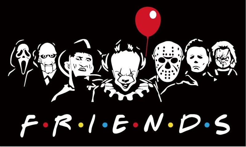 Halloween Frightening Friends 5ft x 3ft Flag