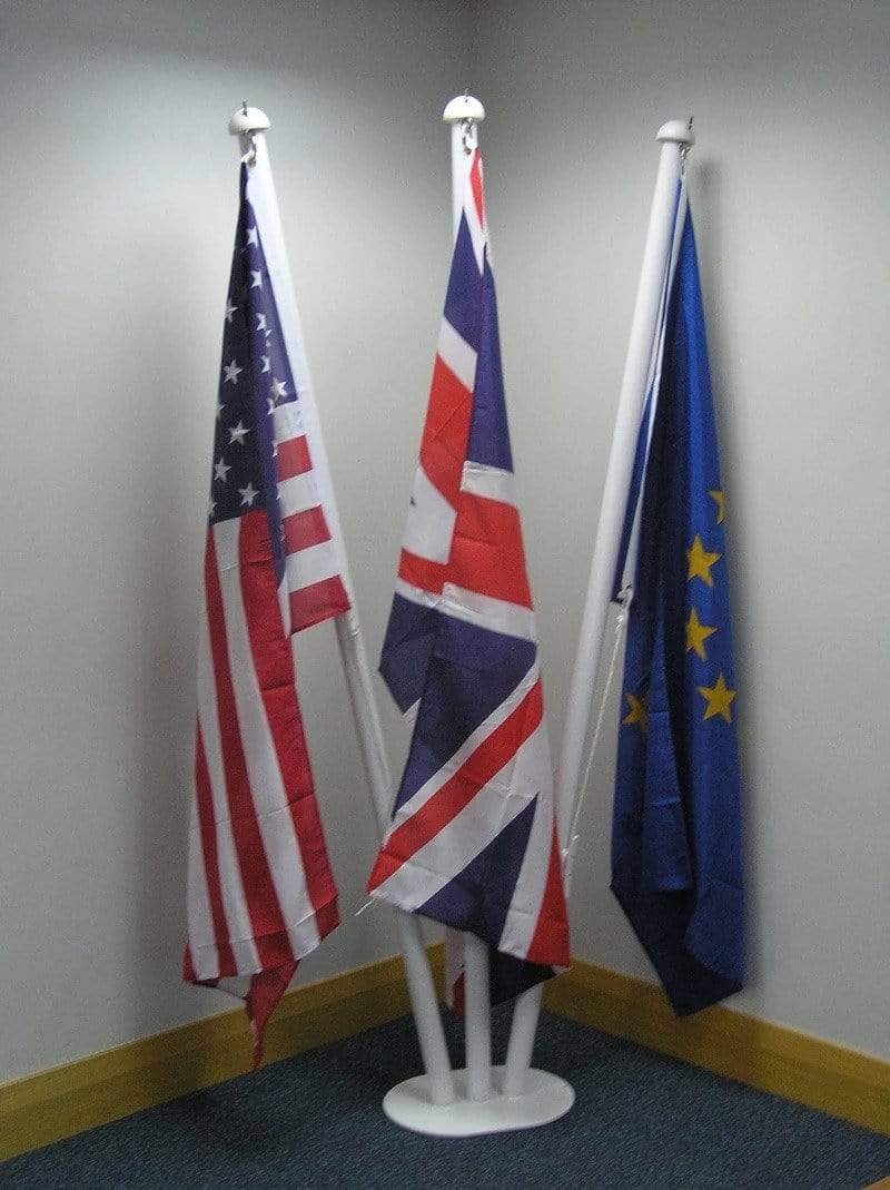 Indoor Flagpole - Triple Base - 3 metres high