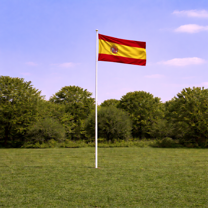 Spain Supporter Flagpole Kit