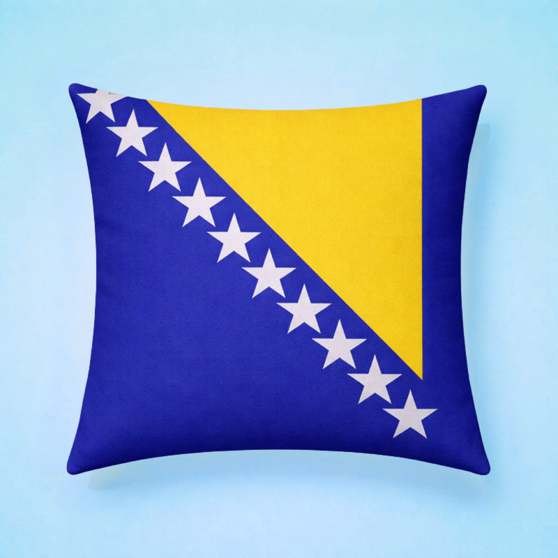 Bosnia-Herzegovina Flag Cushion