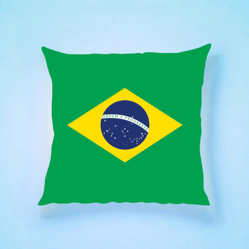 Brazil Flag Cushion