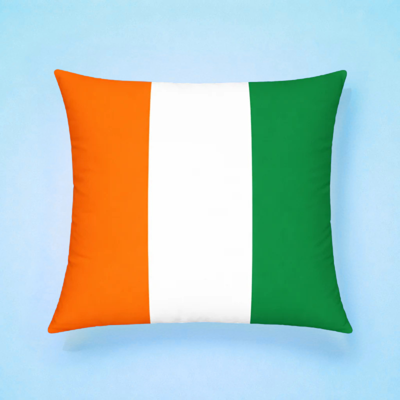 Ivory Coast Flag Cushion