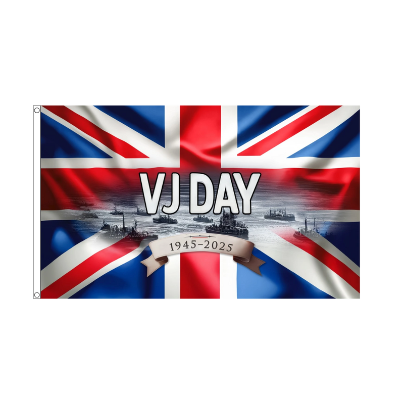 VJ Day 80 5ft x 3ft Flag