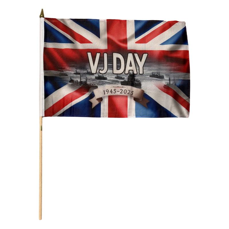 VJ Day 80 Handwaving Flags