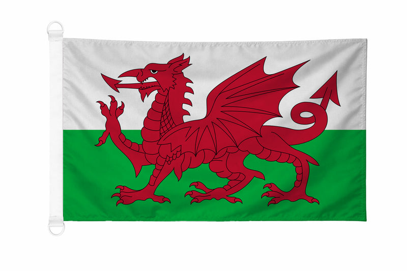 Printed Polyester Wales Flag 2.0yrd