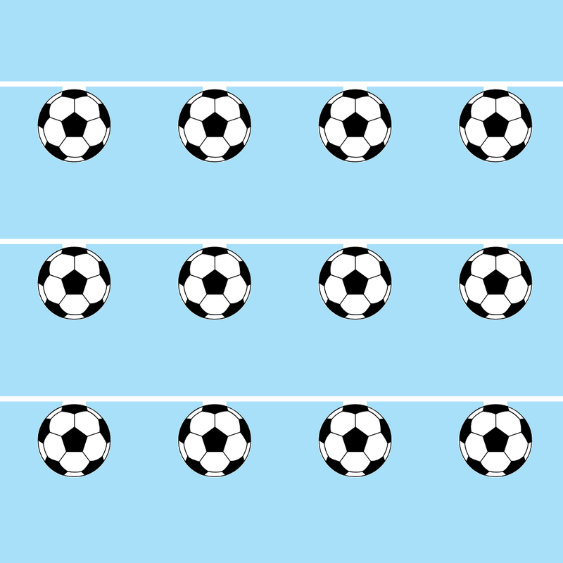 Football shaped custom bunting