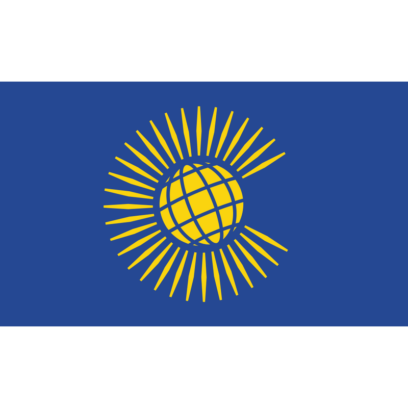 Commonwealth 1.5yd (137cm x 68cm) Sewn Flag with Rope & Toggle