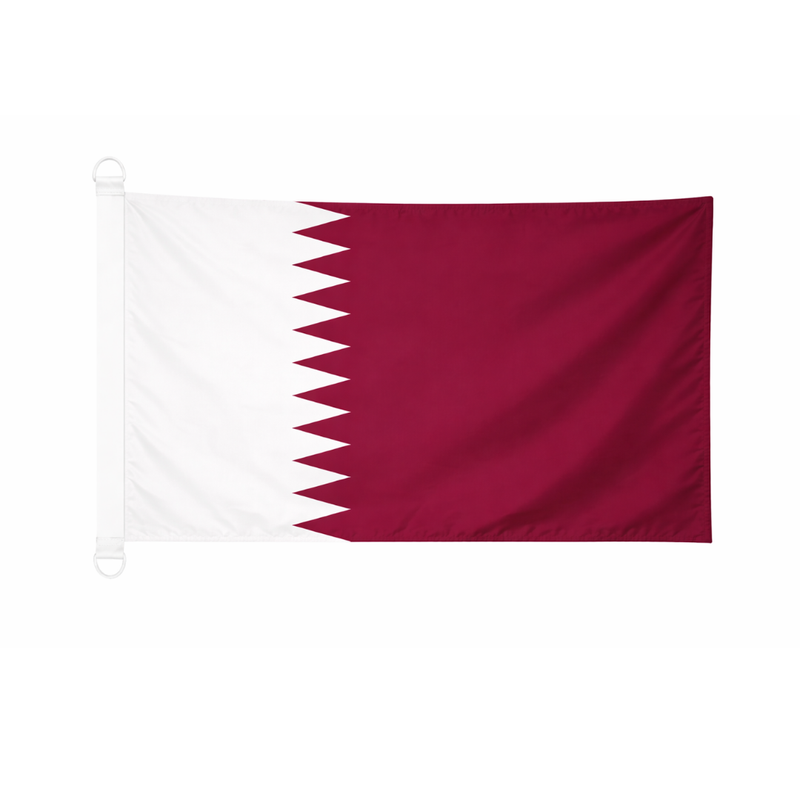 Printed Qatar Flags