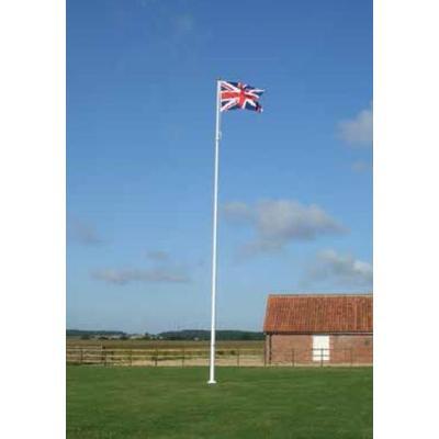 10 Metre Deluxe Fibreglass Flagpole with External Halyard System – Flags  and Flagpoles