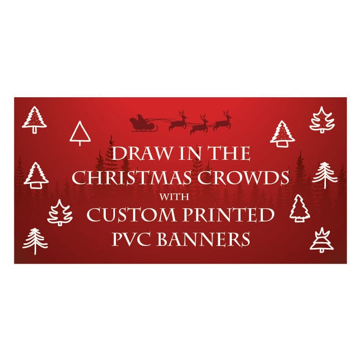 Custom printed Christmas Banner