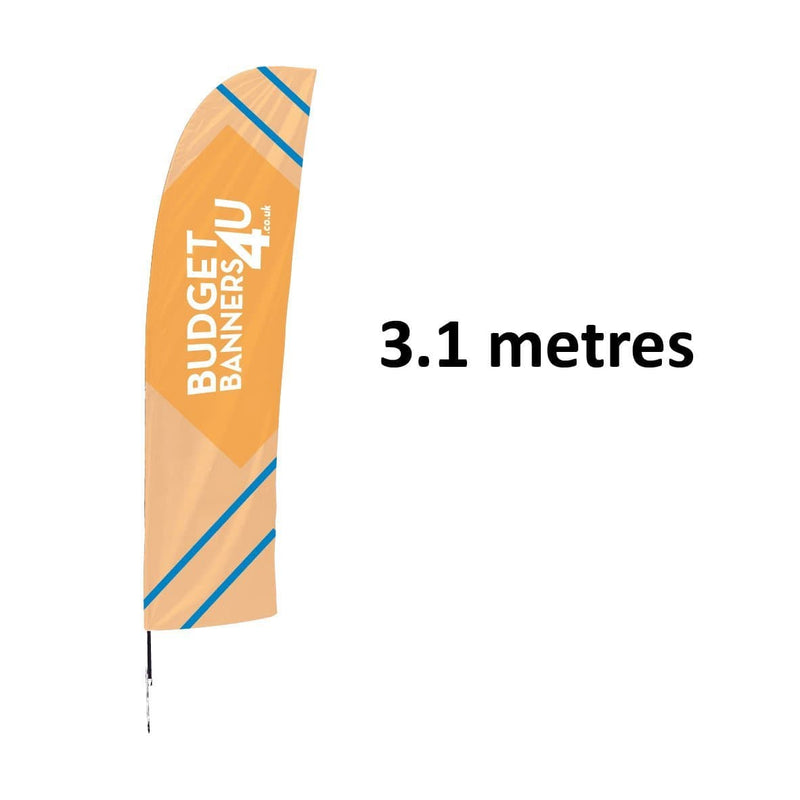 Medium Budget Feather Flag with Spike base