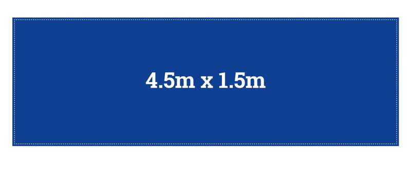 4.5m x 1.5m custom printed banner