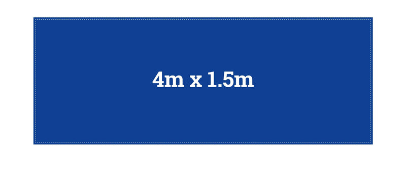 4m x 1.5m custom printed banner
