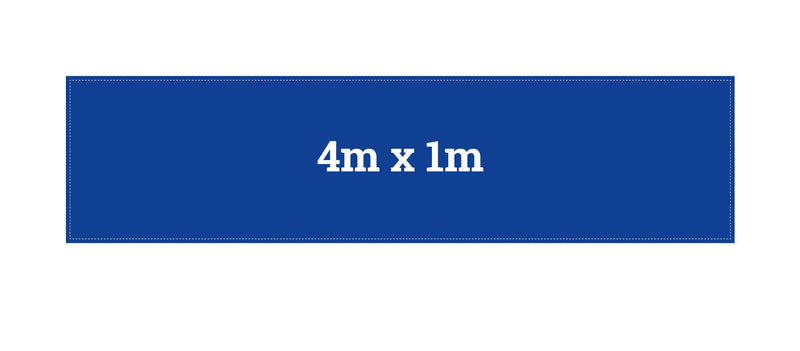 4m x 1m custom printed banner