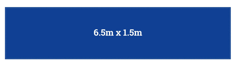 6.5m x 1.5m custom printed banner