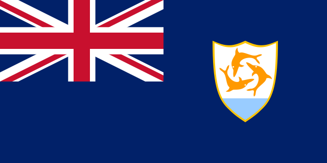 Anguilla 1.52m x 0.91m (5ftx 3ft) Budget Display Flag