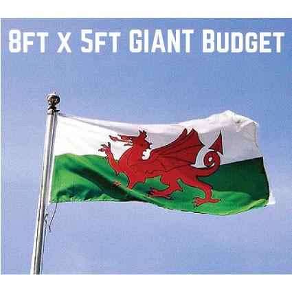 Budget Wales Flag 8ft x 5ft