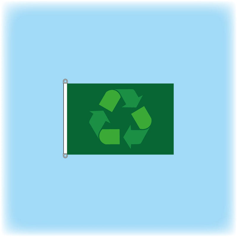 ECO custom printed flag - 900mm x 600mm
