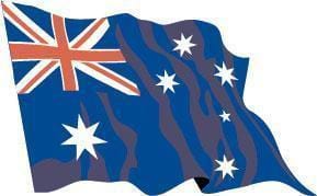 Sewn Australian Flags