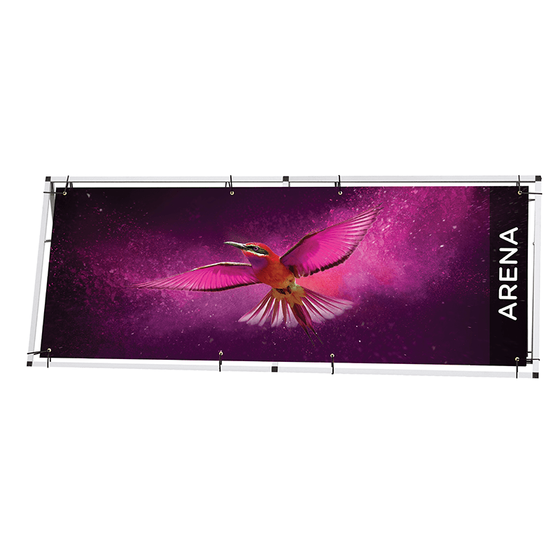 Aluminium banner frame