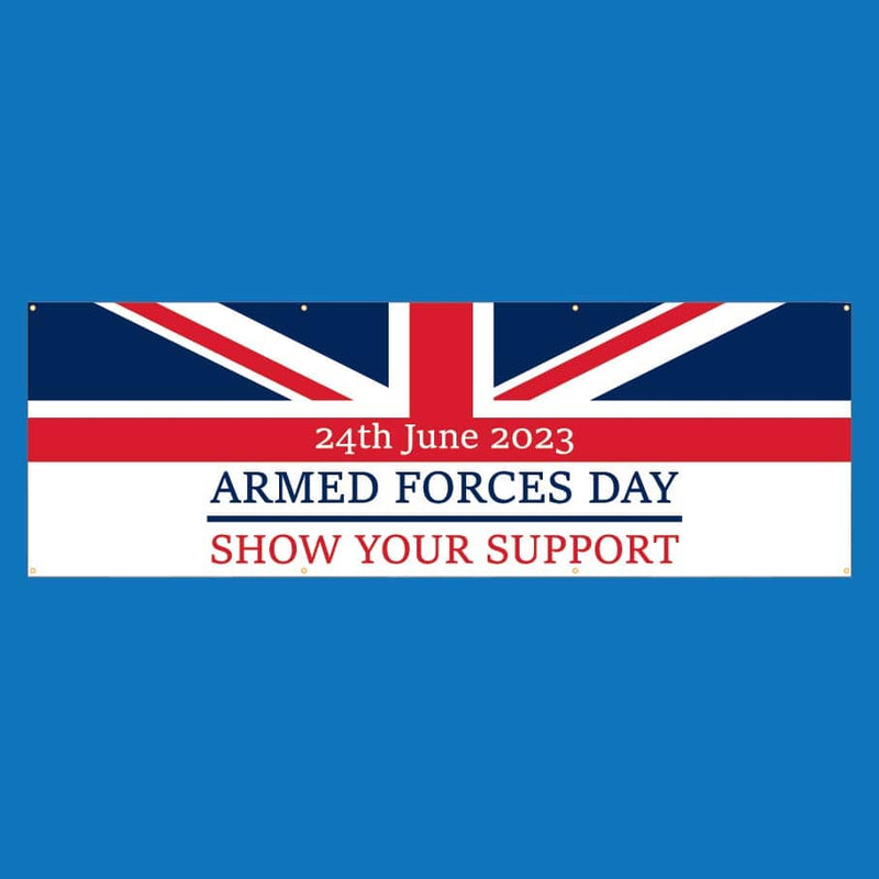 Armed Forces Day Banner - 3m x 1m