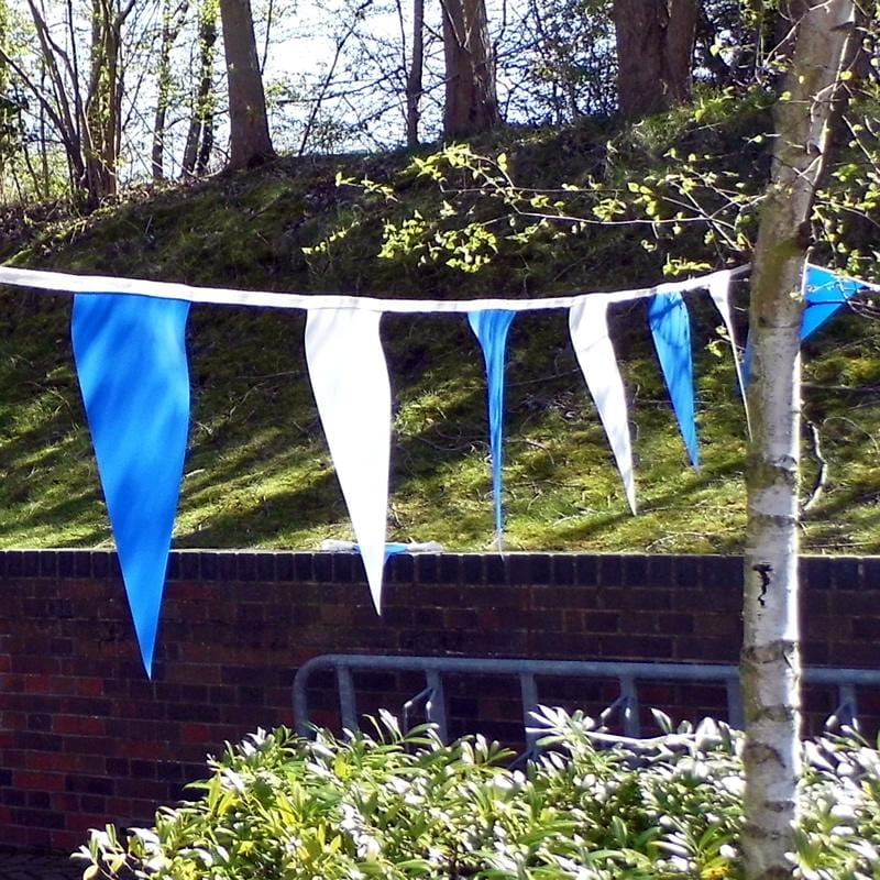 Blue & White PVC Bunting