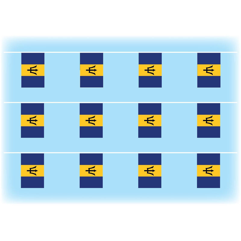 Barbados flag bunting