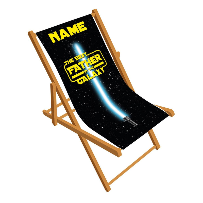Best Father in the Galaxy personalised Deckchair
